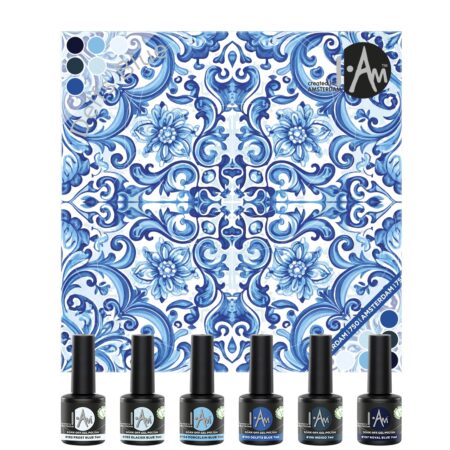 I.Am Delfts Blue Collection - gelinio lako spalvų rinkinys, 6*7ml