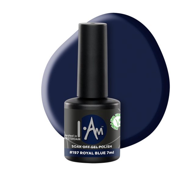 I.Am Gel Polish - gelinis lakas Royal Blue #197 - , 7ml