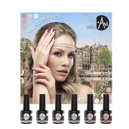 I.Am Milky Must Haves Collection - gelinio lako spalvų rinkinys, 6*7ml
