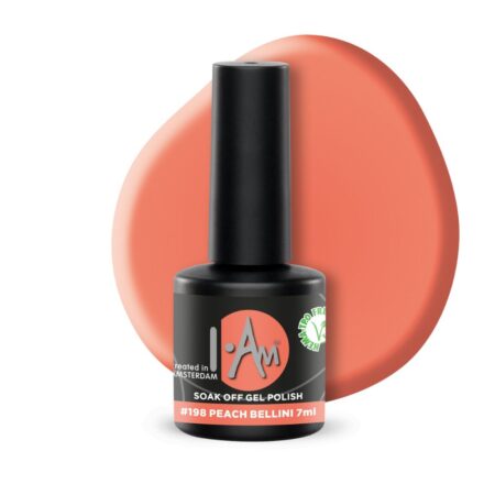 I.Am Gel Polish - gelinis lakas Peach Bellini #198 - , 7ml