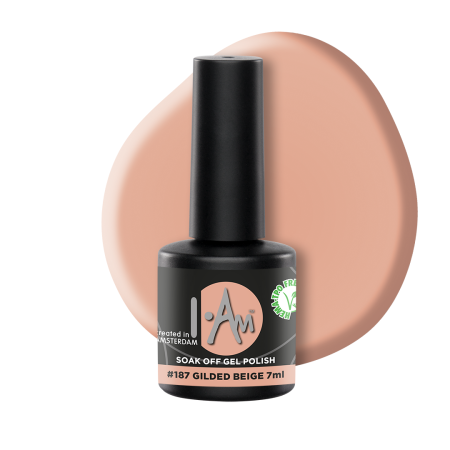 I.Am Gel Polish - gelinis lakas Gilded Beige #187 - , 7ml