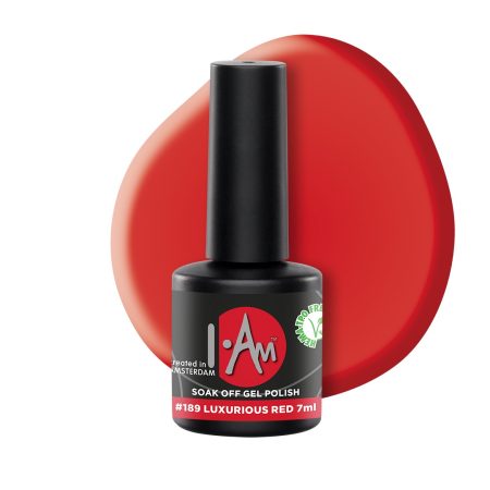 I.Am Gel Polish - gelinis lakas Luxurious Red #189 - , 7ml