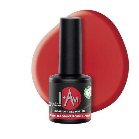 I.Am Gel Polish - gelinis lakas Radient Rouge #191 - , 7ml