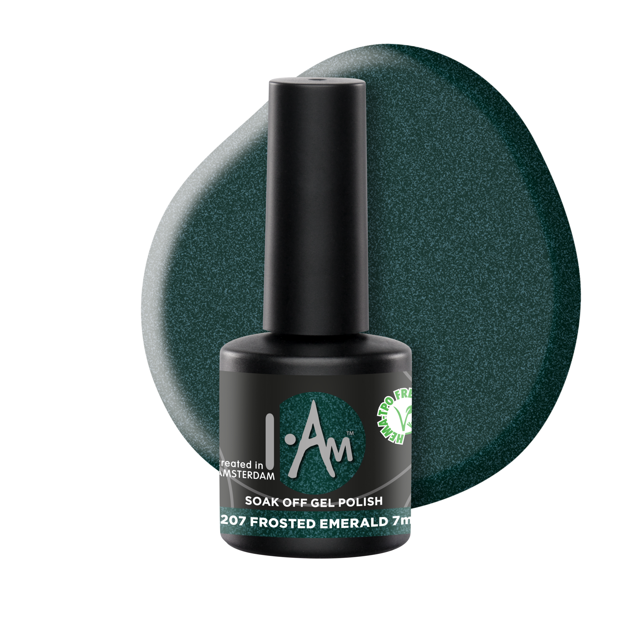 I.Am Gel Polish - gelinis lakas Frosted Emerald #207 - , 7ml