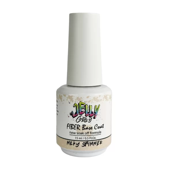 Jelly Gelly Fiber base coat Milky Shimmer