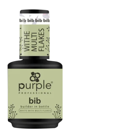 Purple gelis buteliuke White with Multi Flakes