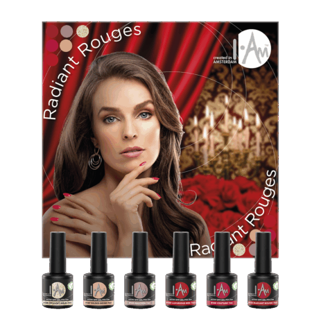 I.Am Radiant Rouges Collection - gelinio lako spalvų rinkinys, 6*7ml
